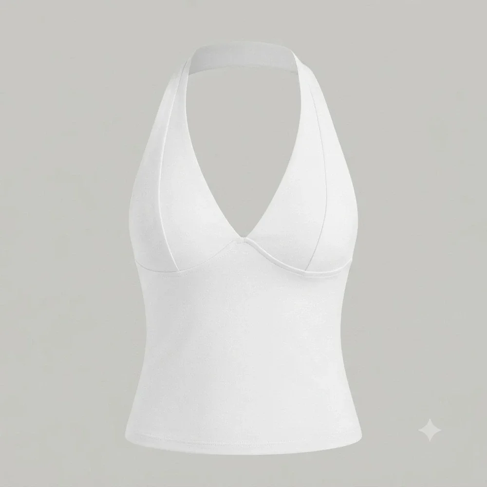 New Intimately Free People White Halter Top Women's S FP Boho NWT